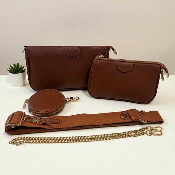 Ant Expedition Handbags - Elegant Brown Women's Bag Set